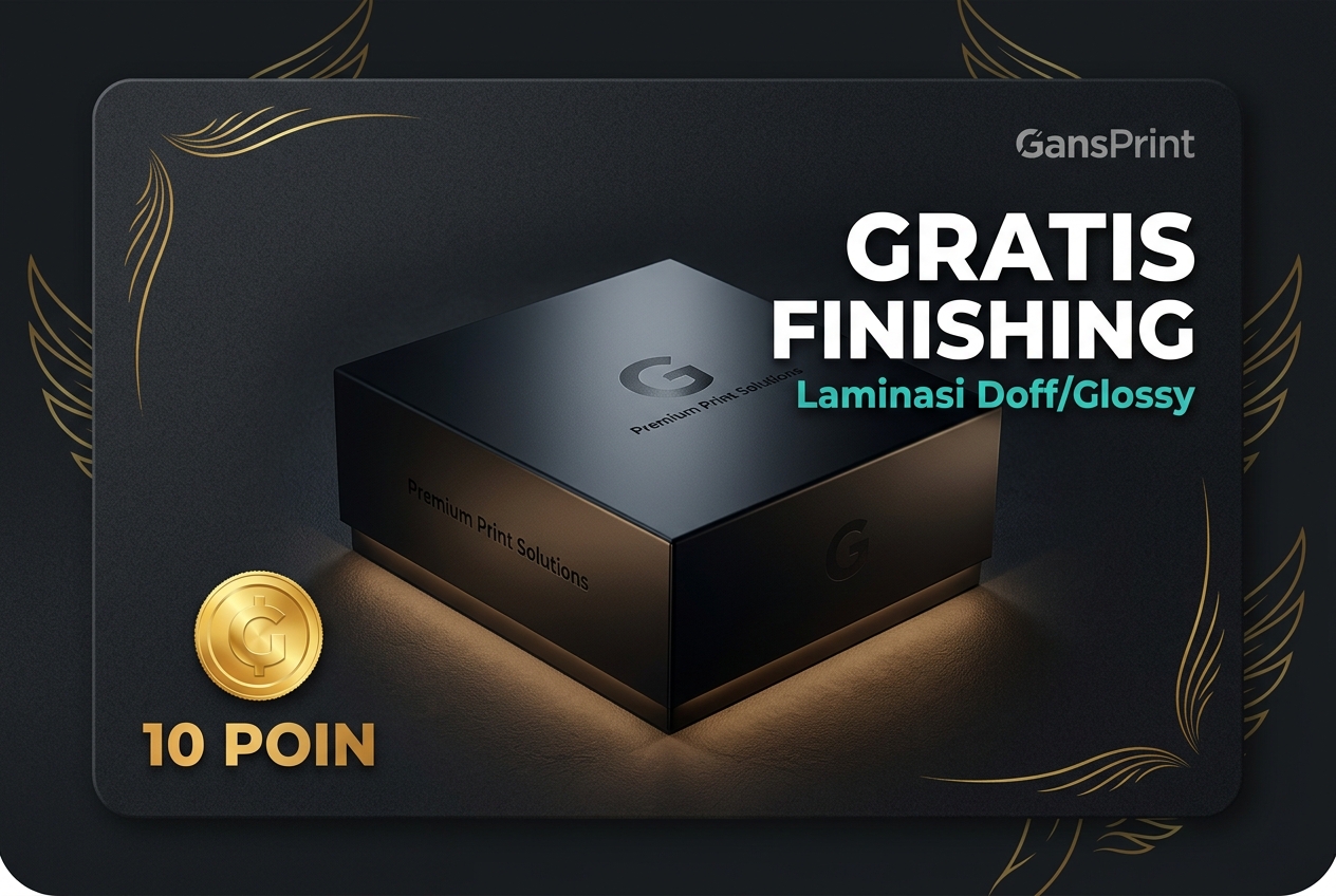 Gratis Upgrade Finishing Cetak