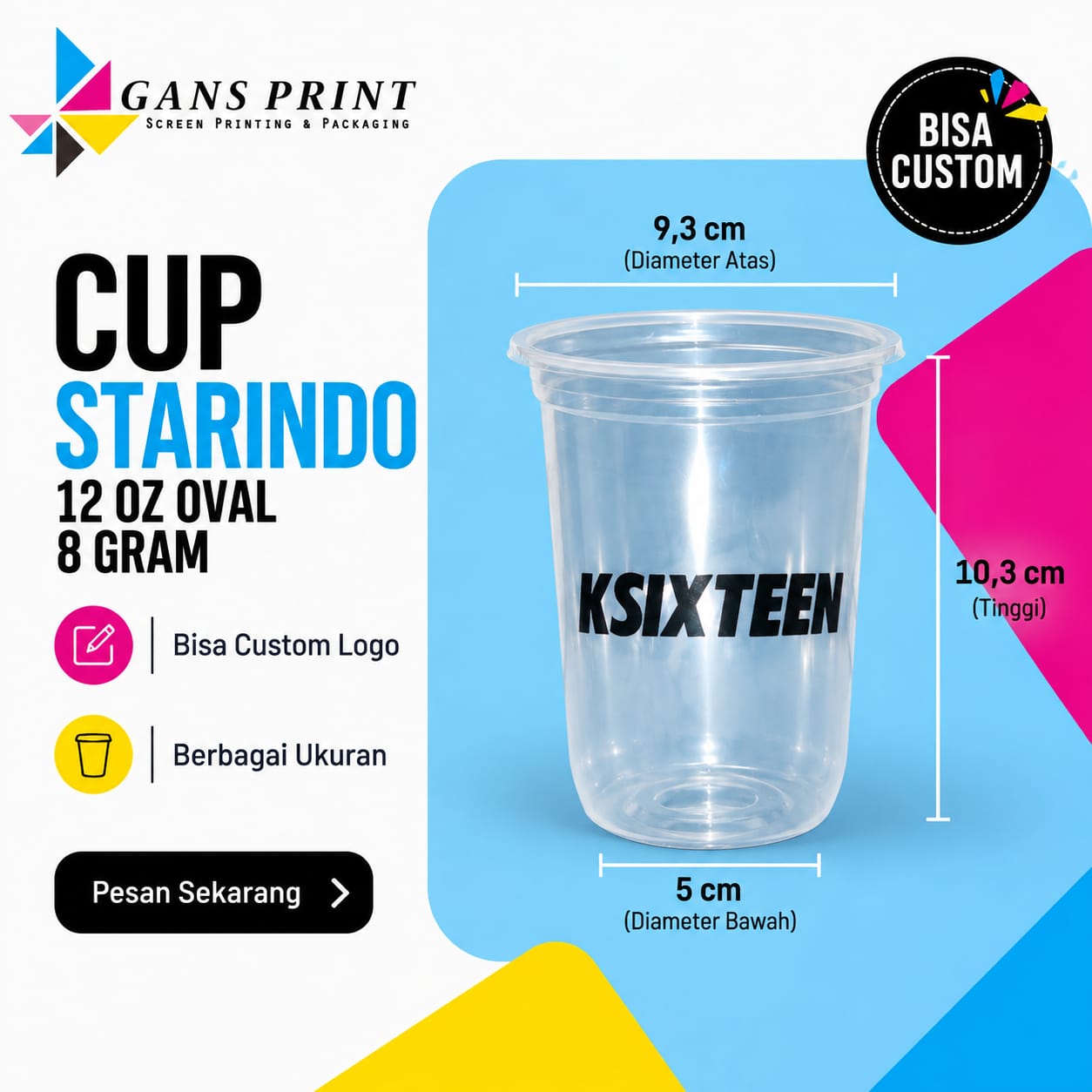 Tutup Cup Minuman Cembung & Strawless (Ecer / Grosir)